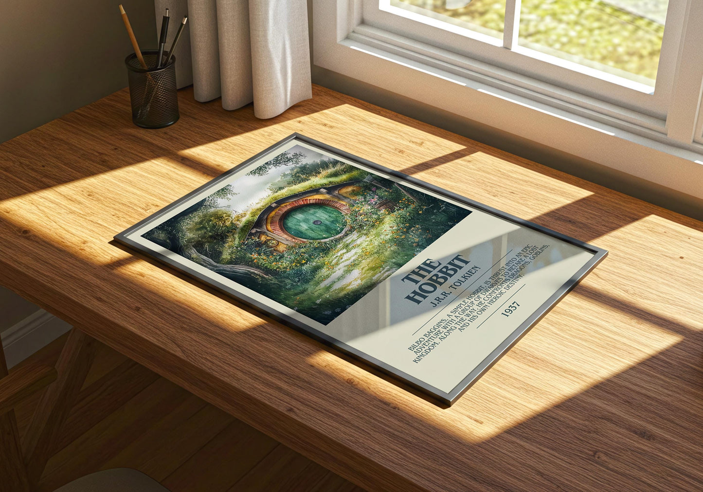 The Hobbit by J.R.R. Tolkien | Descriptive Book Poster | Modern