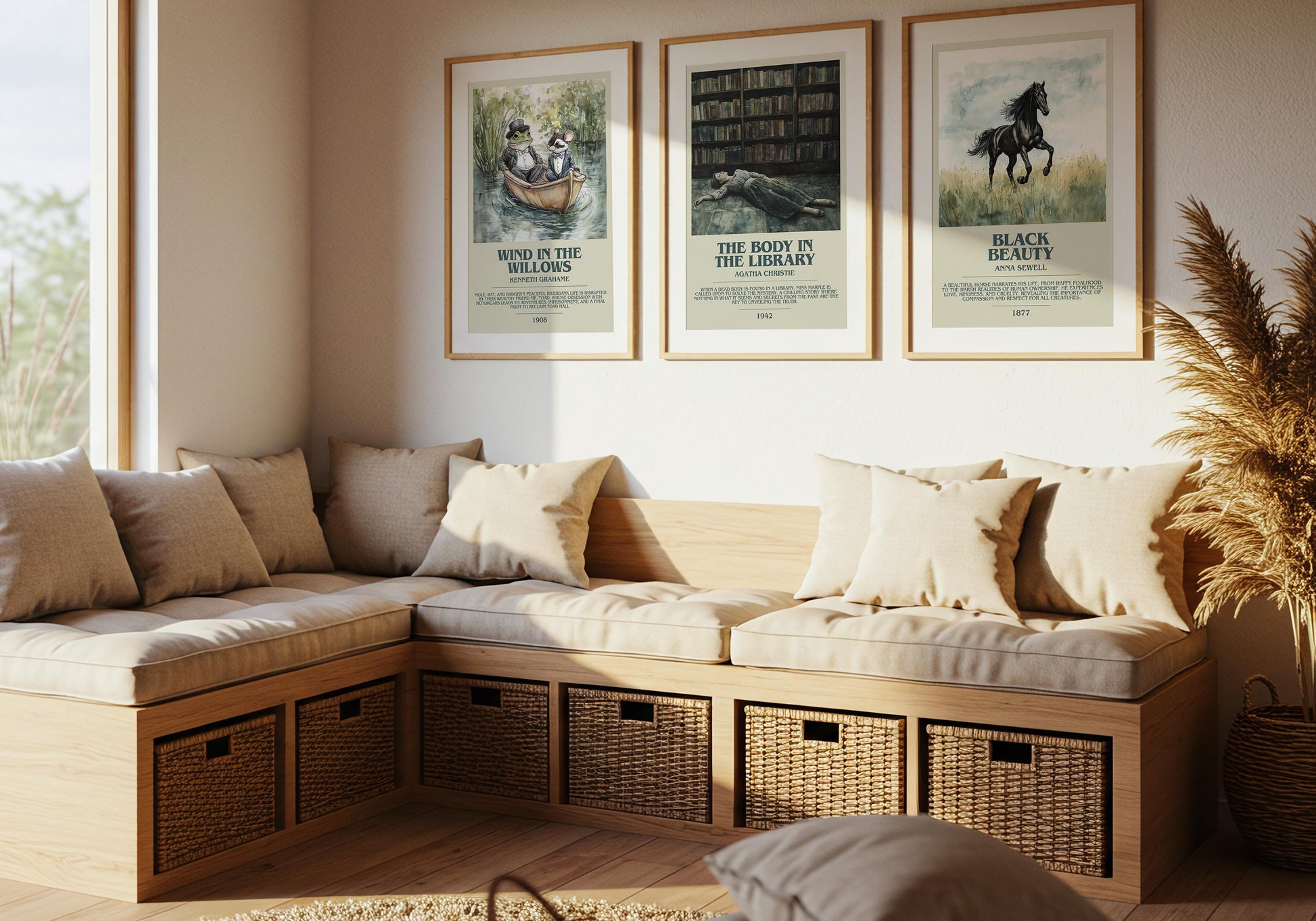 The Body In The Library by Agatha Christie | Descriptive Book Poster | Modern