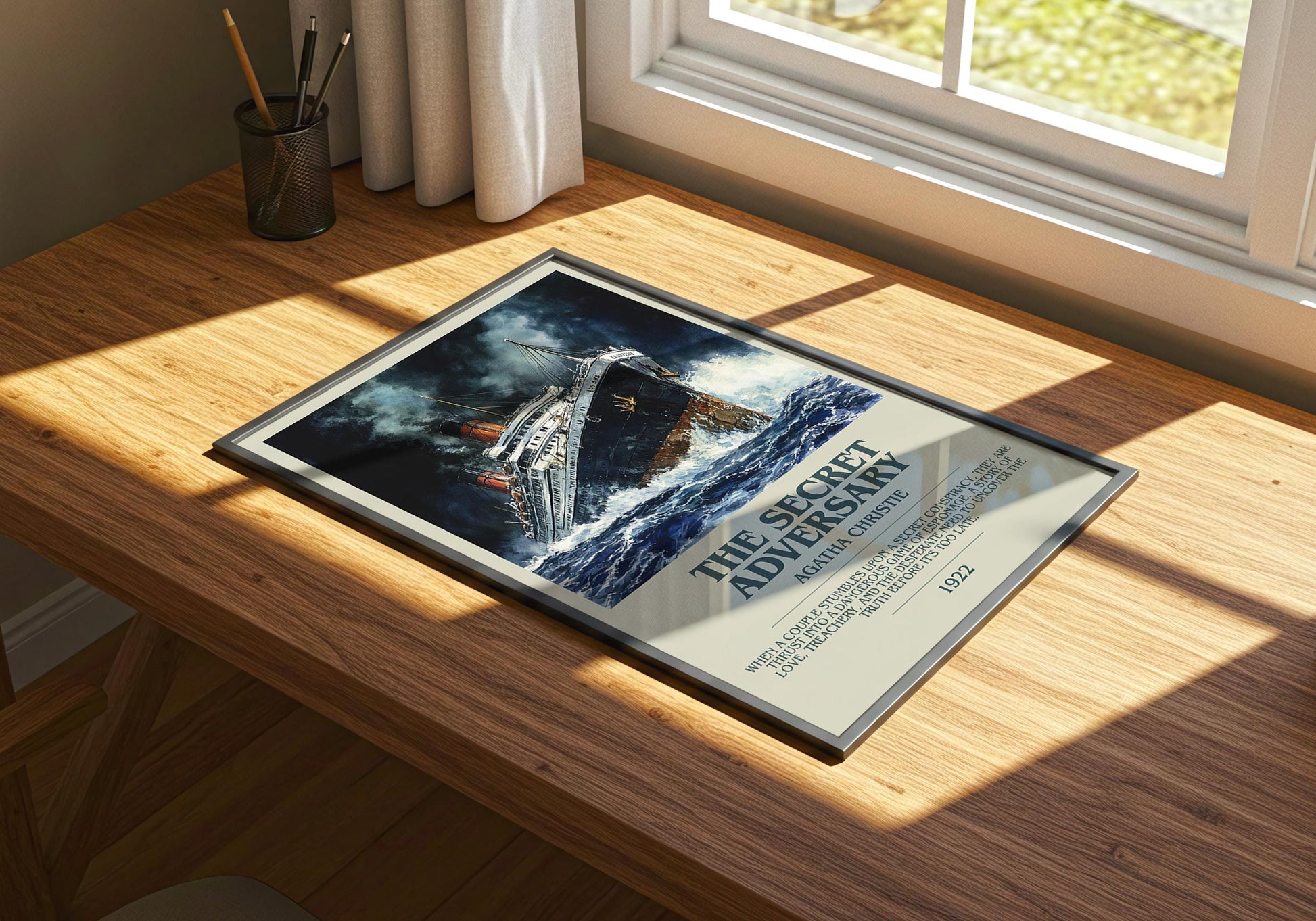 The Secret Adversary by Agatha Christie | Descriptive Book Poster | Modern