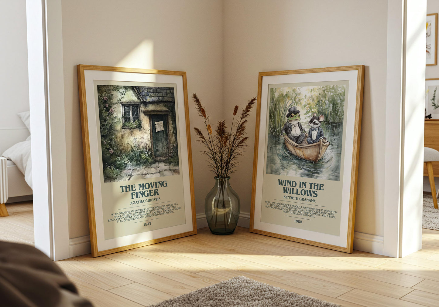 The Moving Finger by Agatha Christie | Descriptive Book Poster | Modern