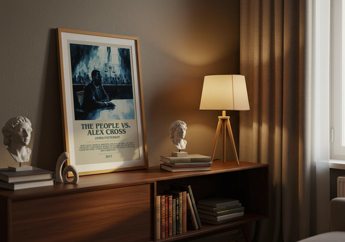 The People vs Alex Cross by James Patterson | Descriptive Book Poster | Modern