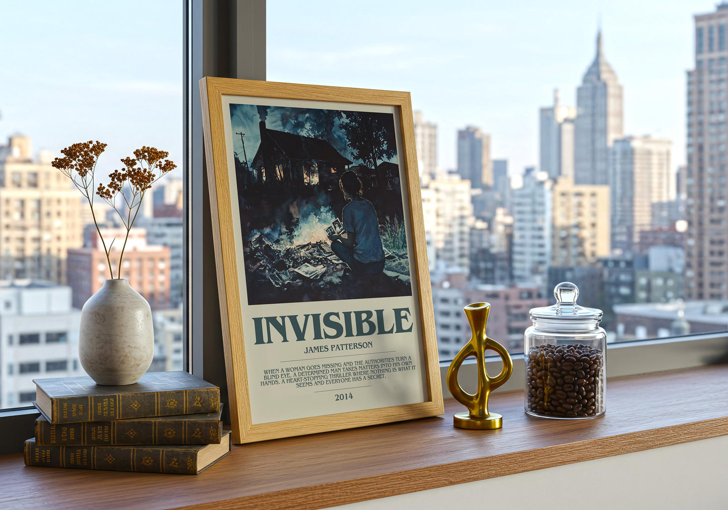 Invisible by James Patterson | Descriptive Book Poster | Modern