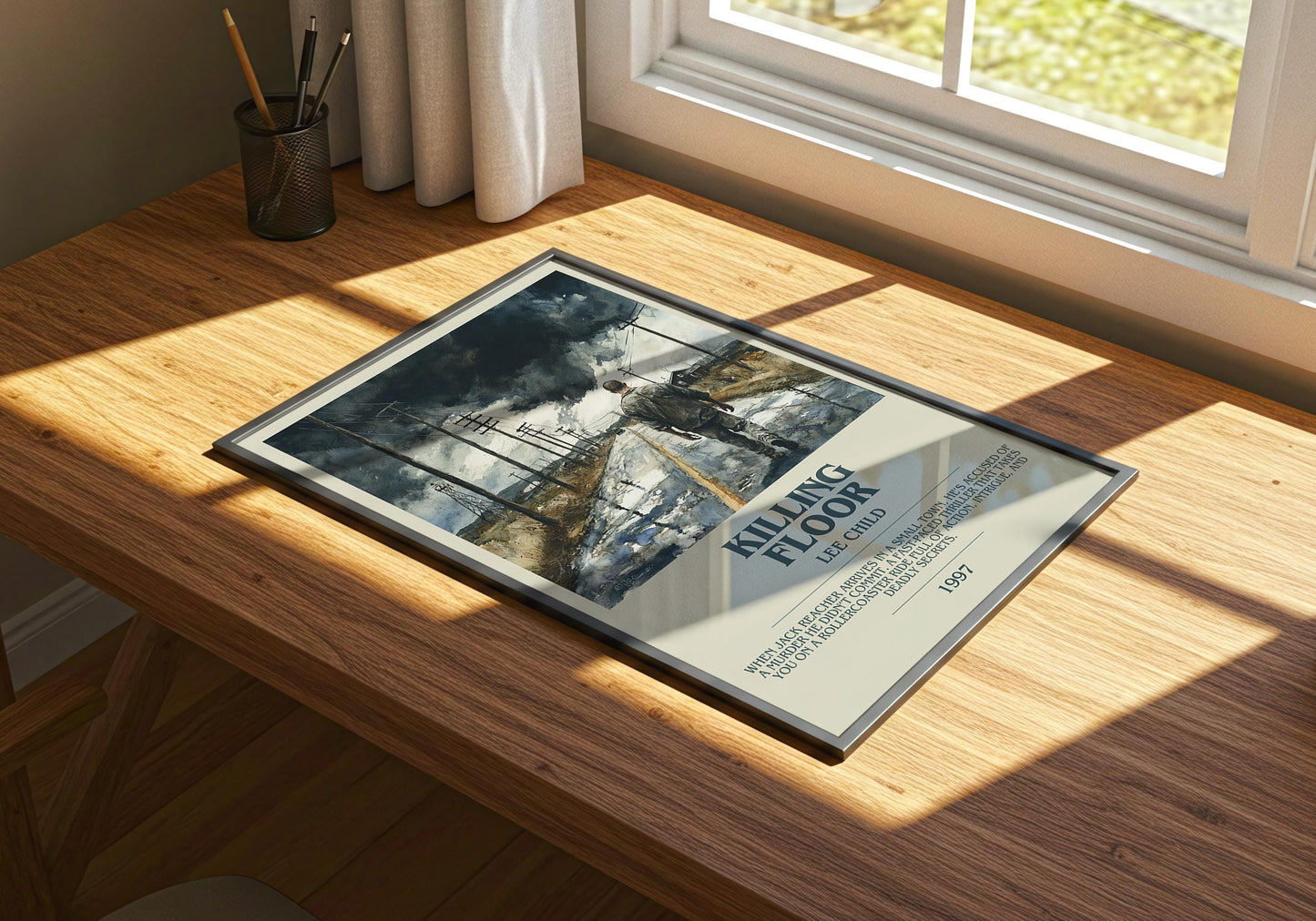 Killing Floor by Lee Child | Descriptive Book Poster | Modern