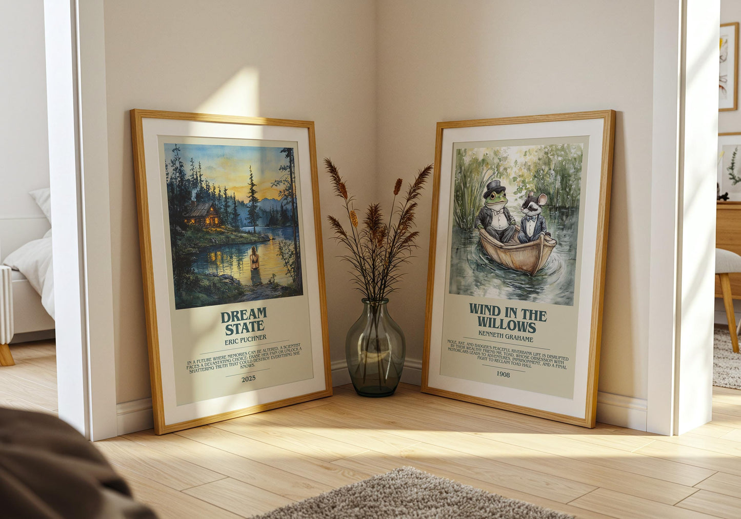 Dream State by Eric Puchner Descriptive Poster Print. Free Delivery Wall Art Author & Blurb Book Artwork Novel Modern Gift