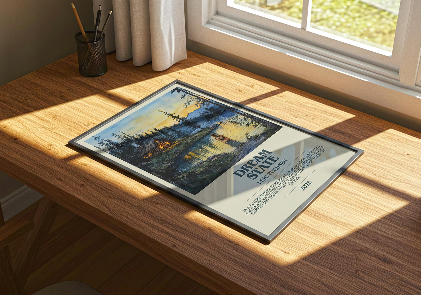 Dream State by Eric Puchner | Descriptive Book Poster | Modern