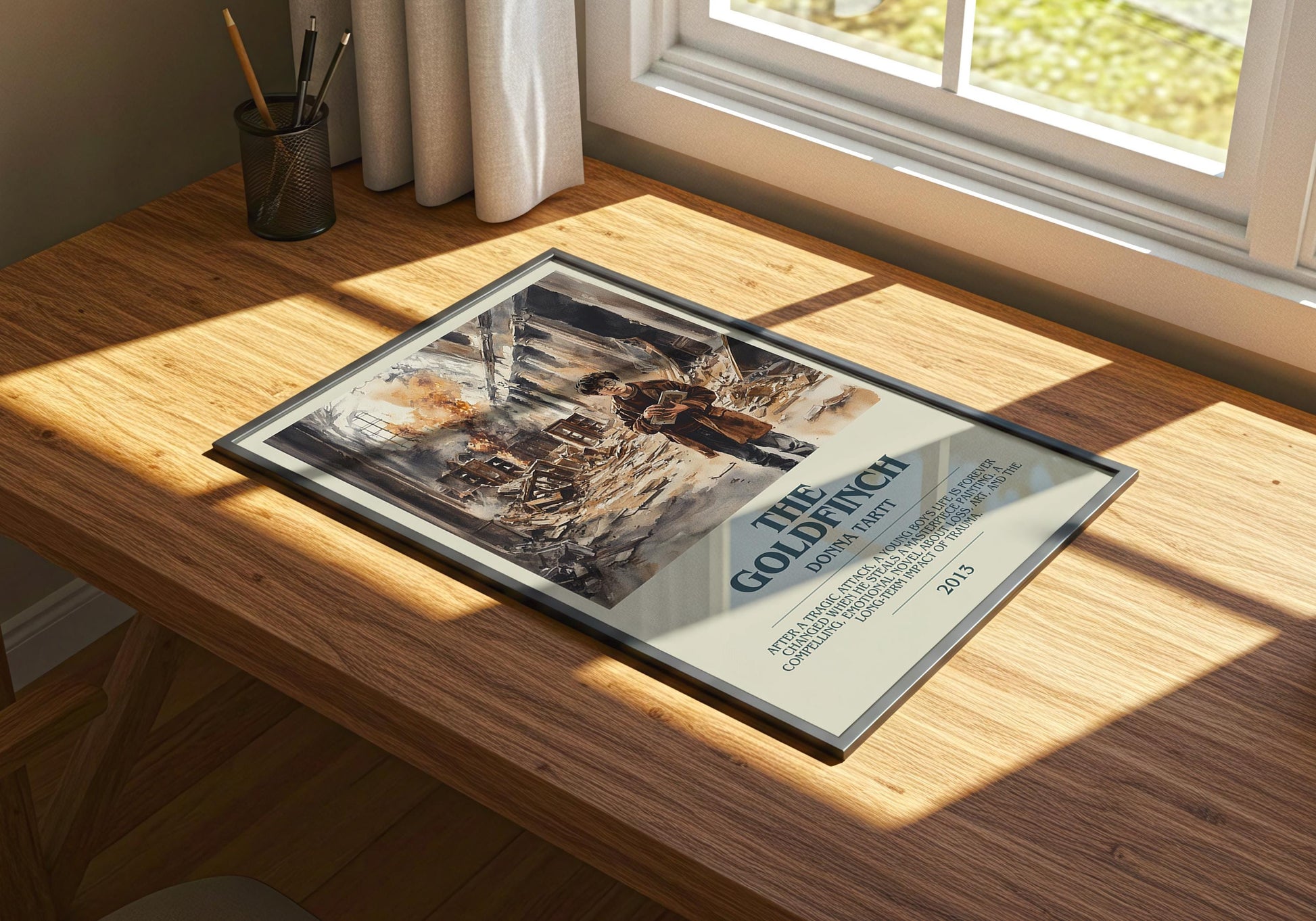 The Goldfinch by Donna Tartt | Descriptive Book Poster | Modern