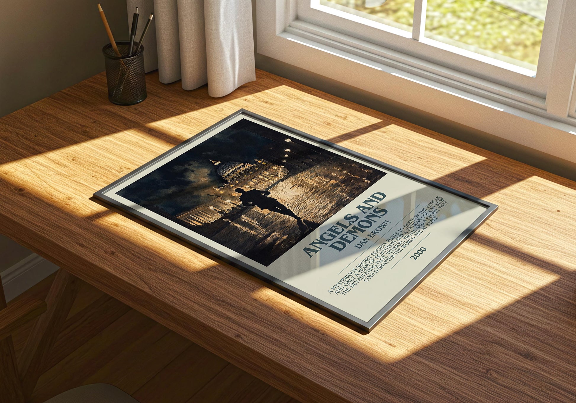 Angels and Demons by Dan Brown | Descriptive Book Poster | Modern