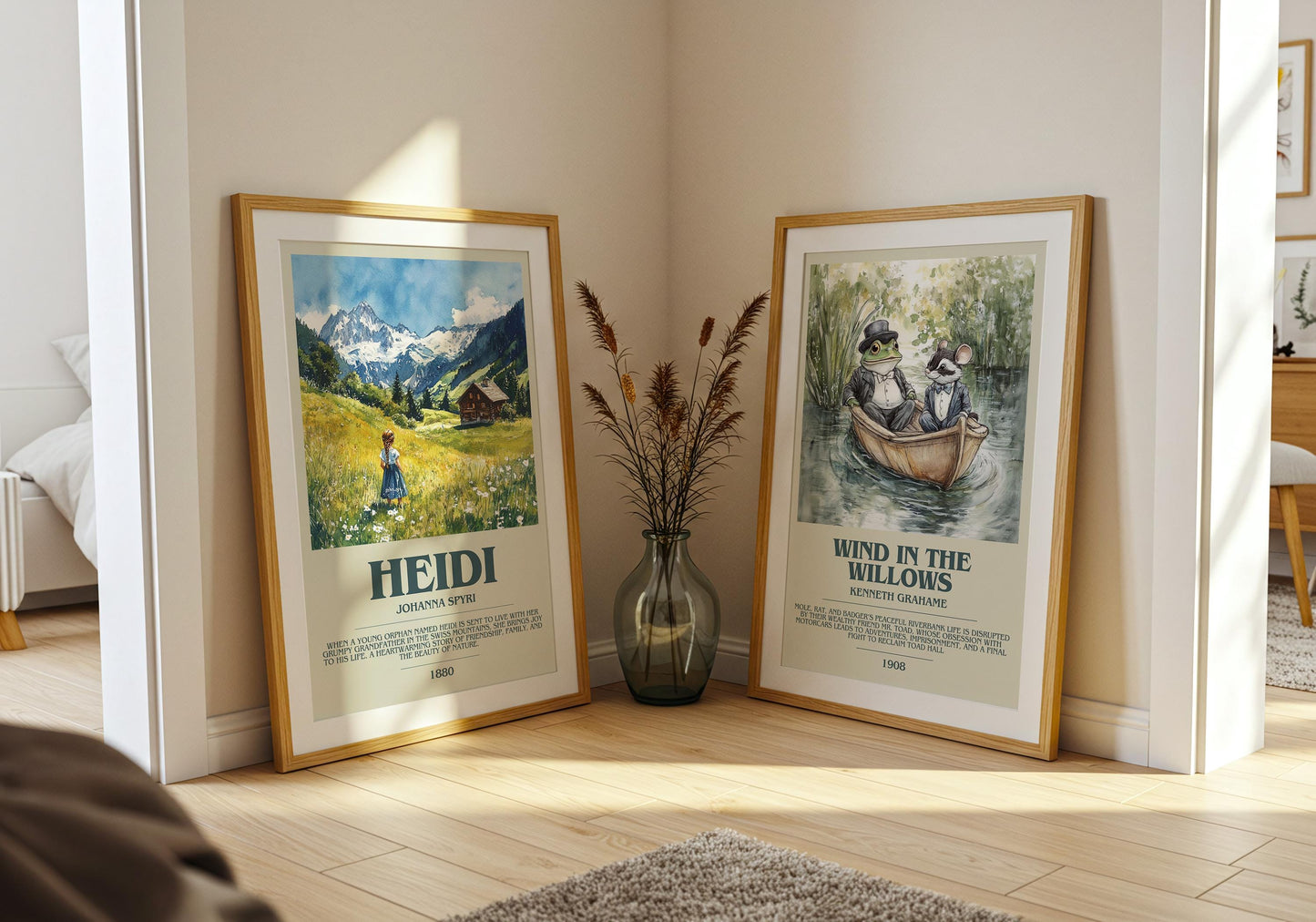 Heidi by Johanna Spyri | Descriptive Book Poster | Modern
