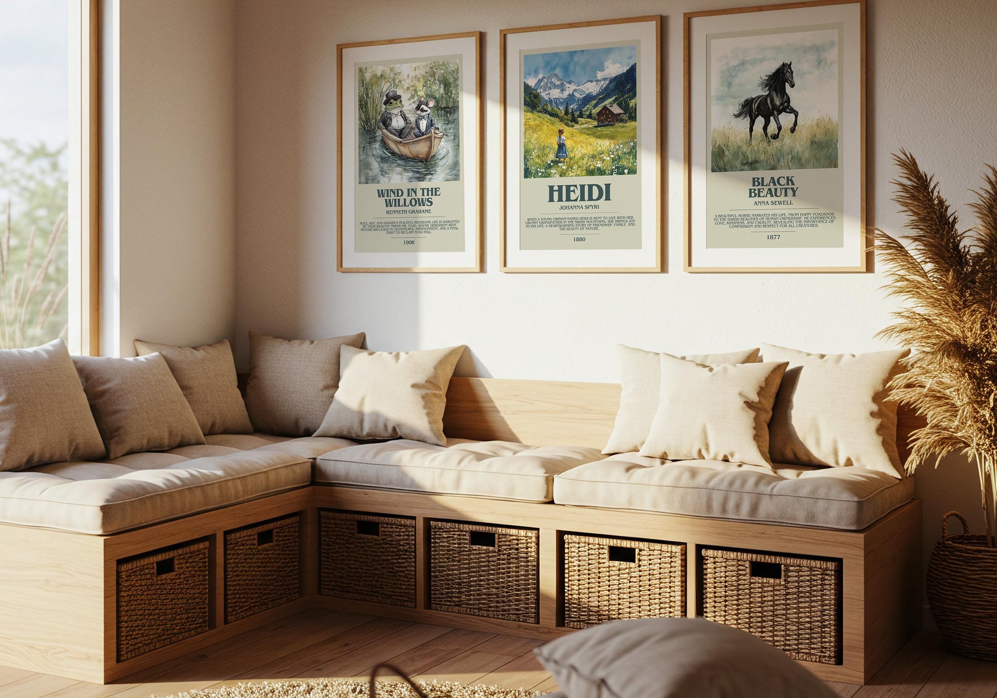 Heidi by Johanna Spyri | Descriptive Book Poster | Modern