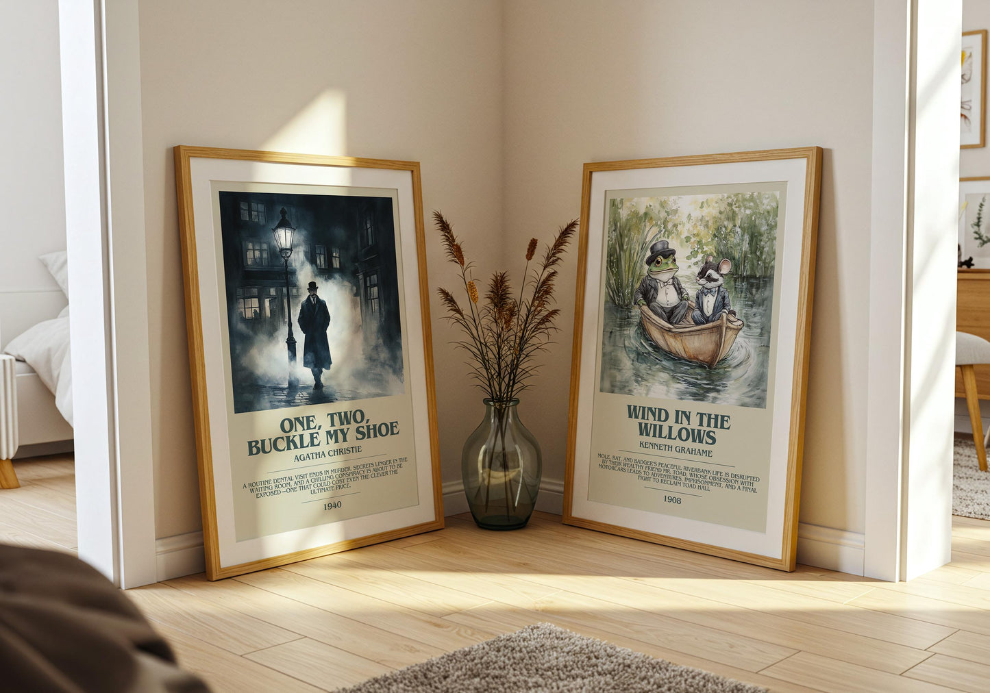 One, Two, Buckle My Shoe by Agatha Christie | Descriptive Book Poster | Modern