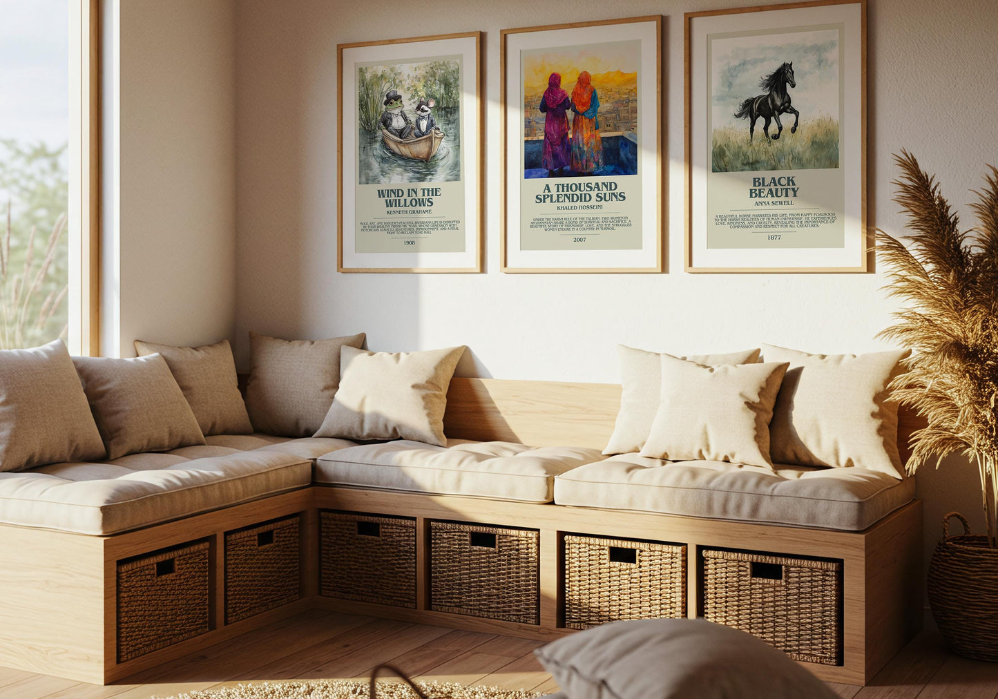 A Thousand Splendid Suns by Khaled Hosseini Descriptive Poster Print. Free Delivery Wall Art Author & Blurb Book Artwork Novel Modern Gift