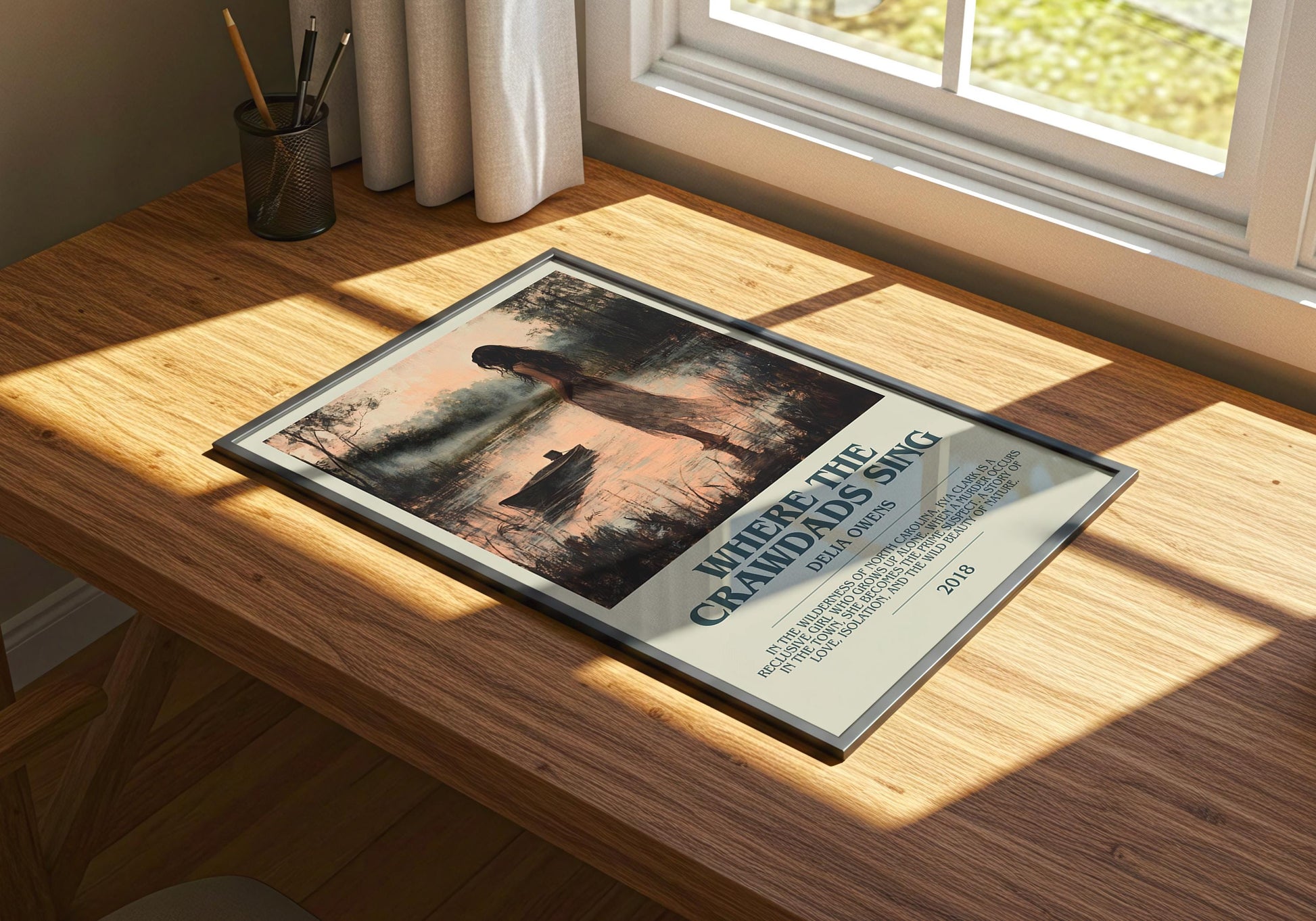 Where The Crawdads Sing by Delia Owens | Descriptive Book Poster | Modern