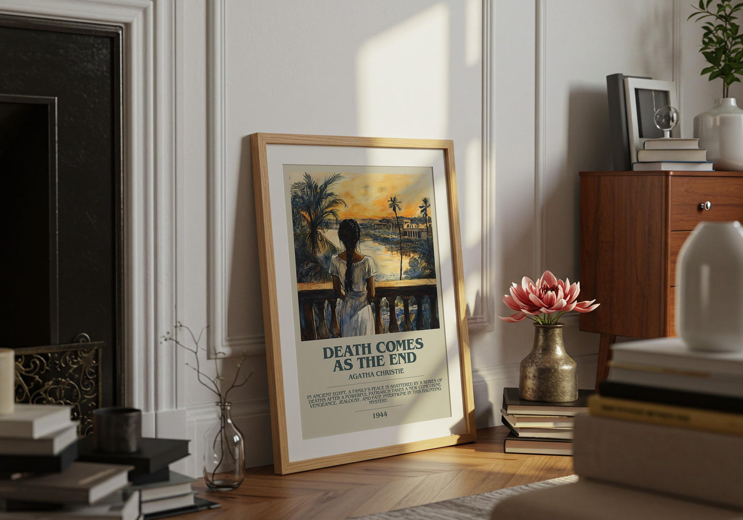 Death Comes As The End by Agatha Christie | Descriptive Book Poster | Modern