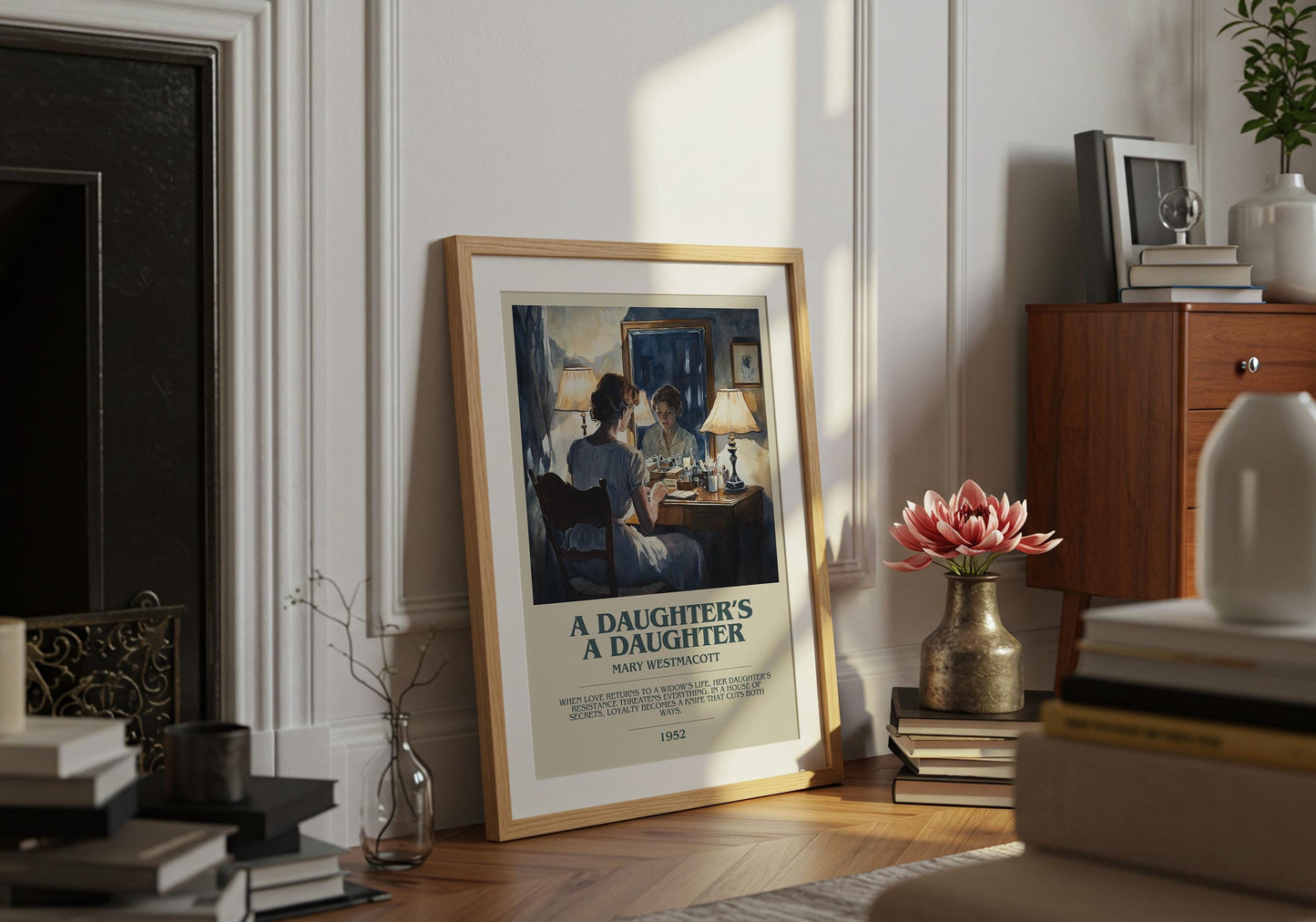 A Daughters A Daughter by Mary Westmacott | Descriptive Book Poster | Modern