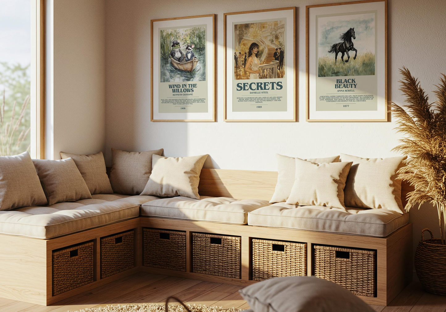 Secrets by Danielle Steel Descriptive Poster Print. Free Delivery Wall Art Author & Blurb Book Artwork Novel