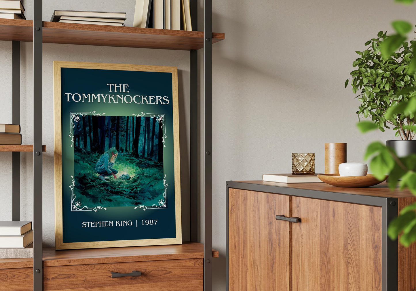The Tommyknockers by Stephen King Descriptive Poster Print.Free Delivery Wall Art Author&Blurb Book Artwork Novel Poster Minimalist