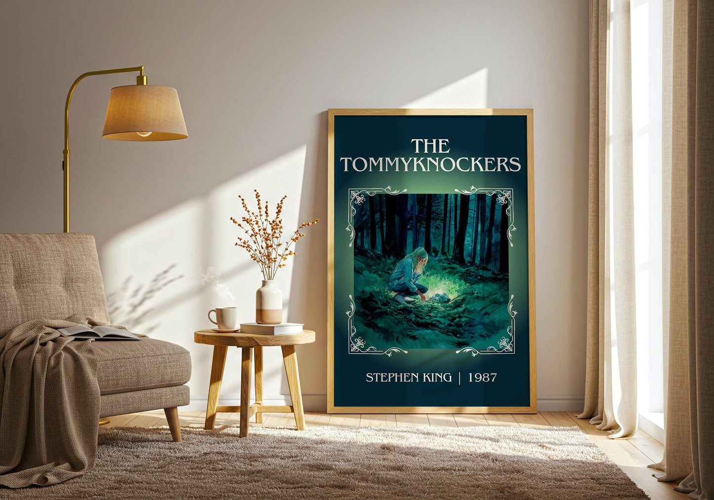 The Tommyknockers by Stephen King Descriptive Poster Print.Free Delivery Wall Art Author&Blurb Book Artwork Novel Poster Minimalist