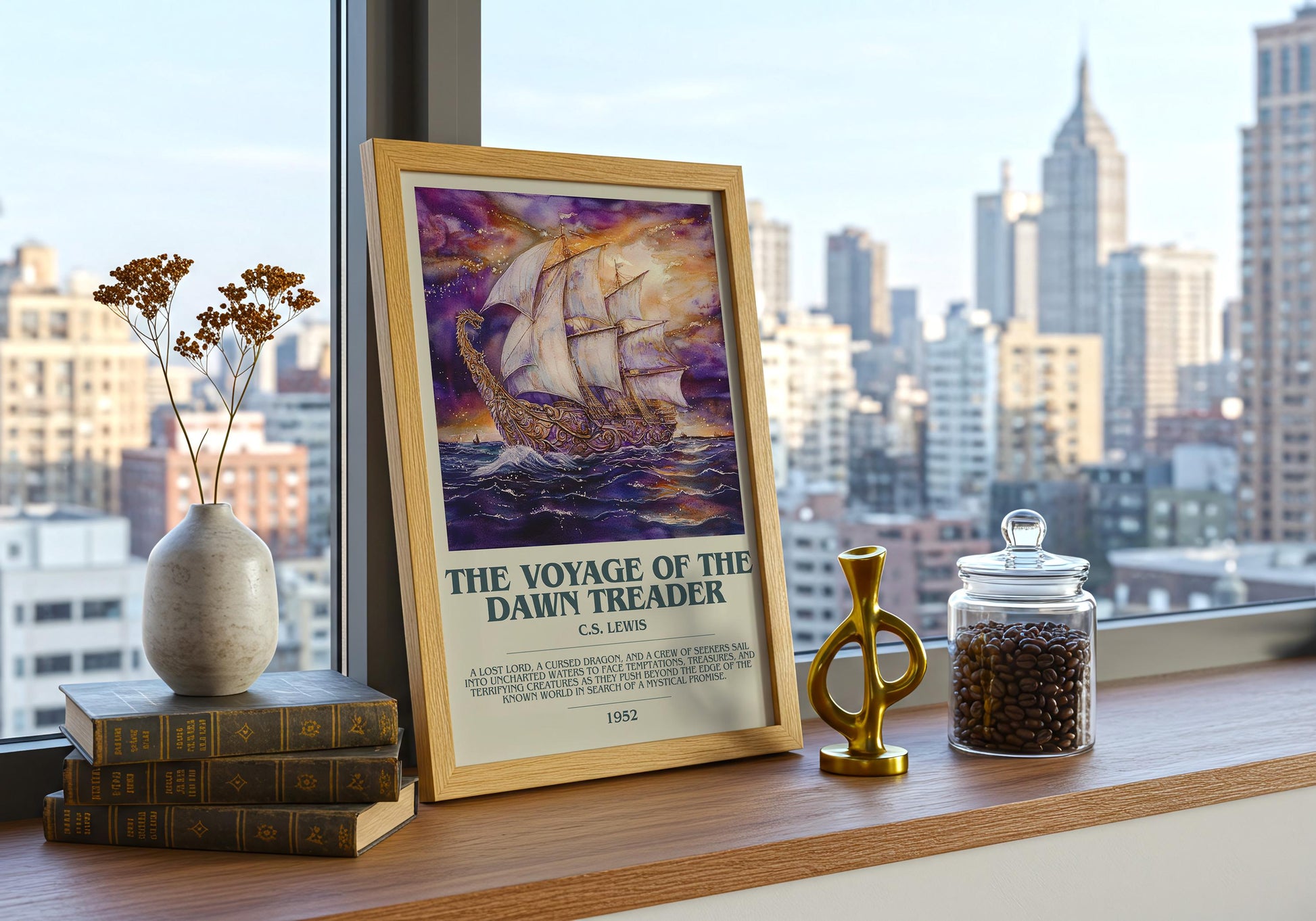 Voyage Of The Dawn Treader by C.S. Lewis | Descriptive Book Poster | Modern