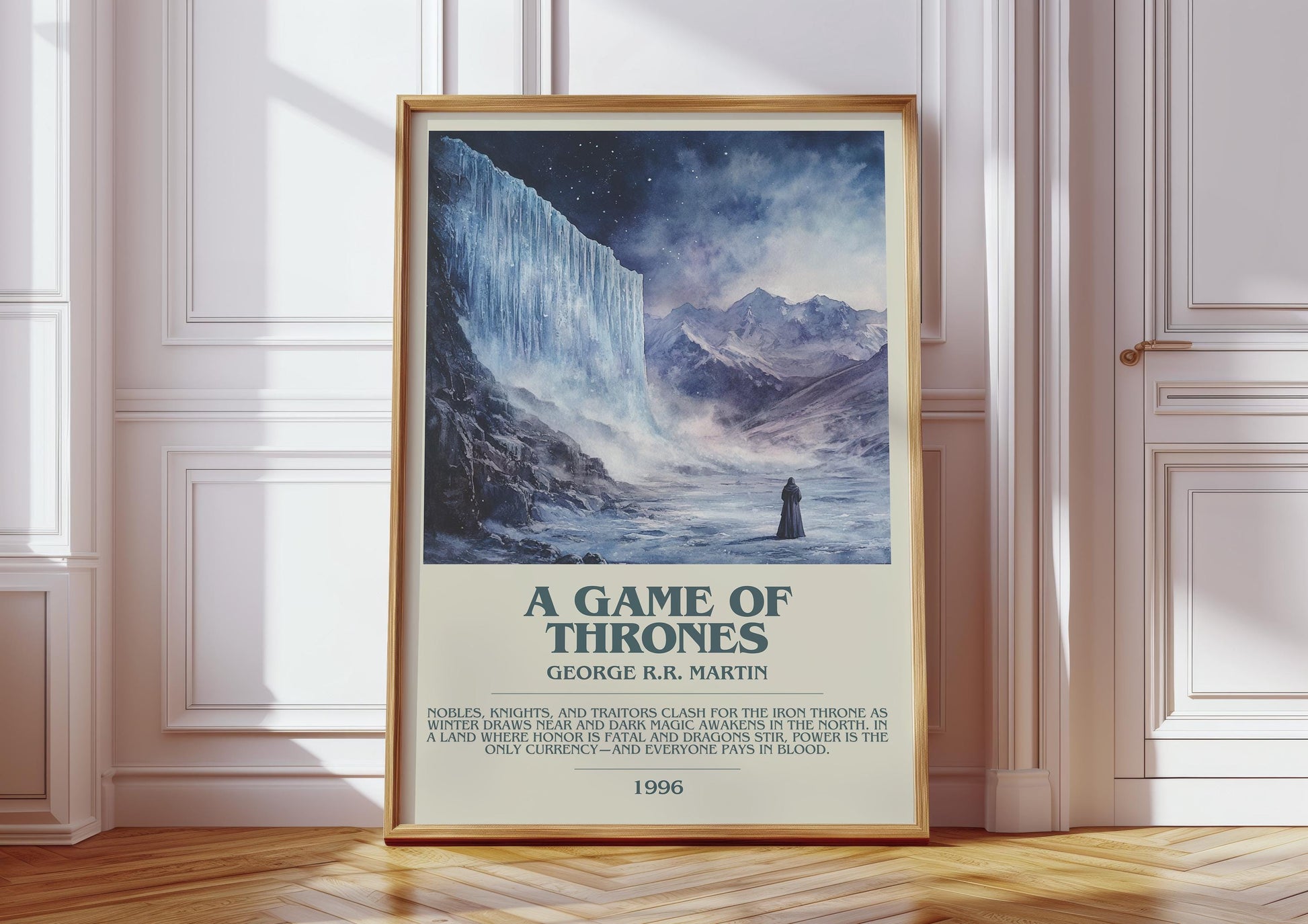 A Game Of Thrones by George R.R. Martin | Descriptive Book Poster | Modern