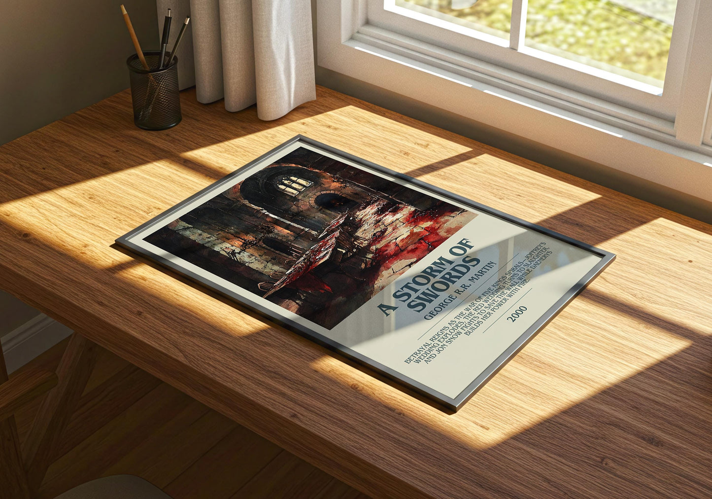 A Storm Of Swords by George R.R. Martin | Descriptive Book Poster | Modern