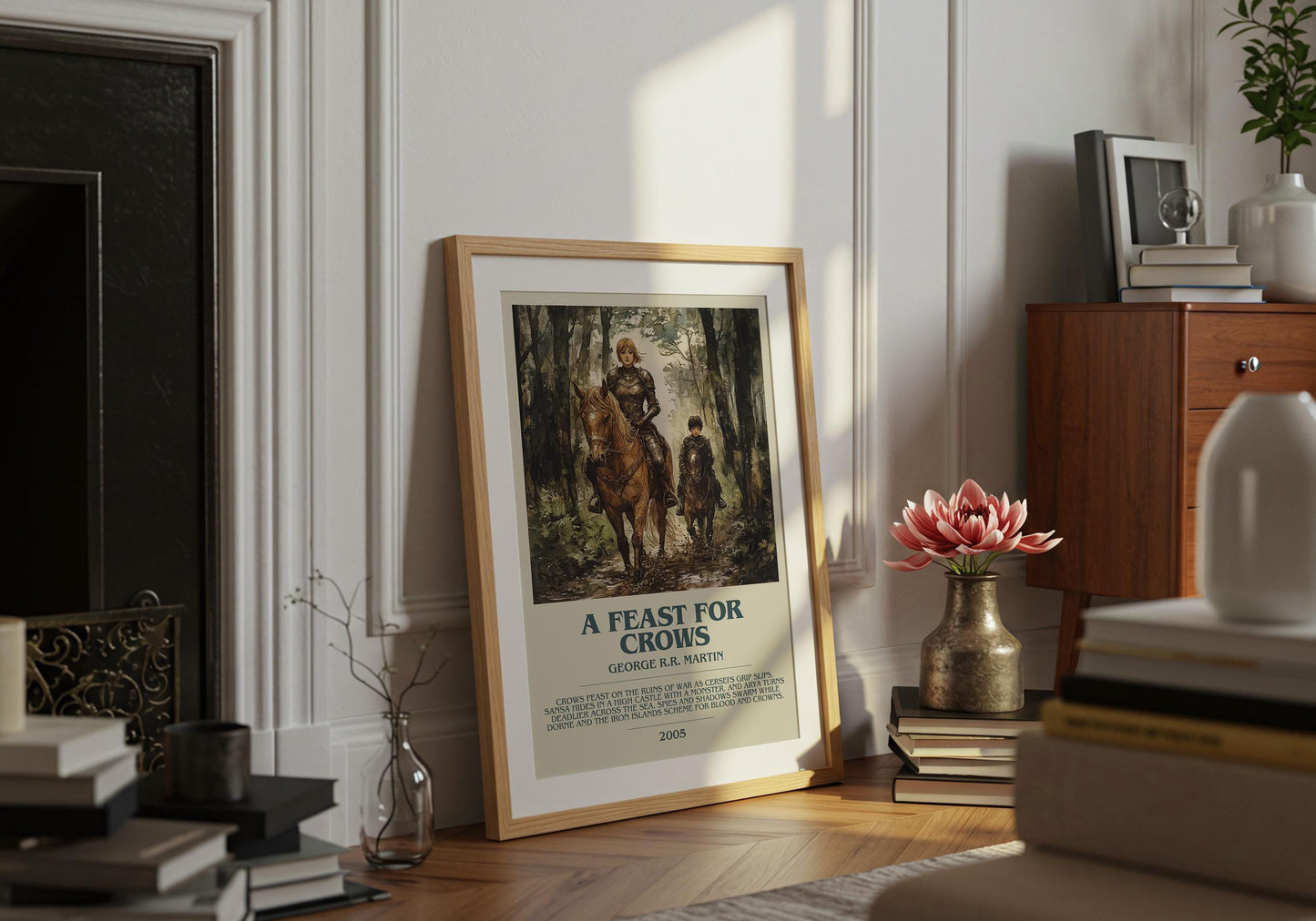 A Feast For Crows by George R.R. Martin | Descriptive Book Poster | Modern