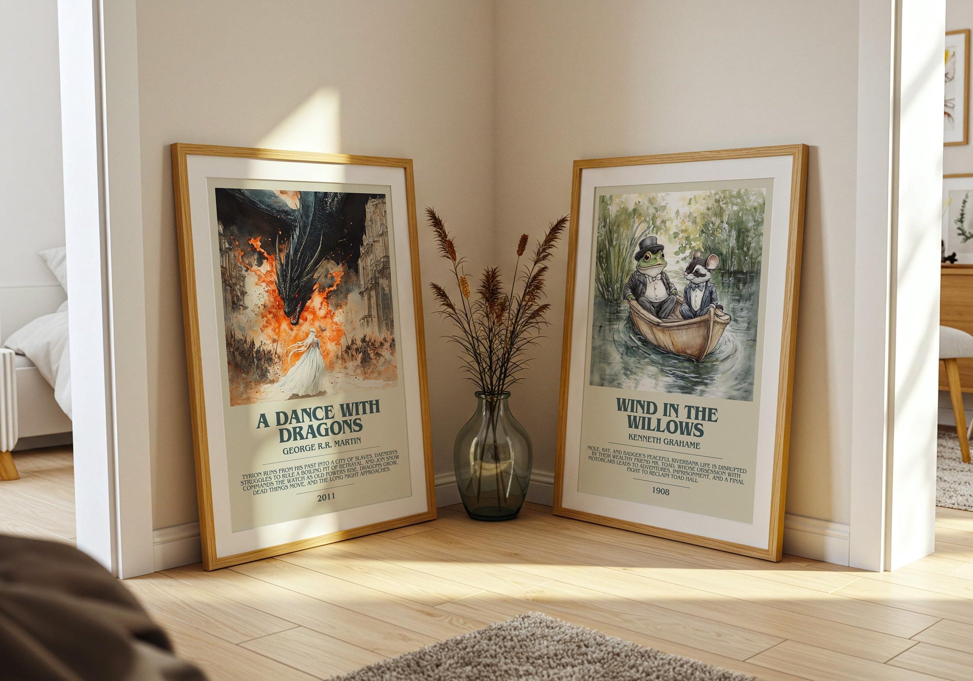 A Dance With Dragons by George R.R. Martin | Descriptive Book Poster | Modern