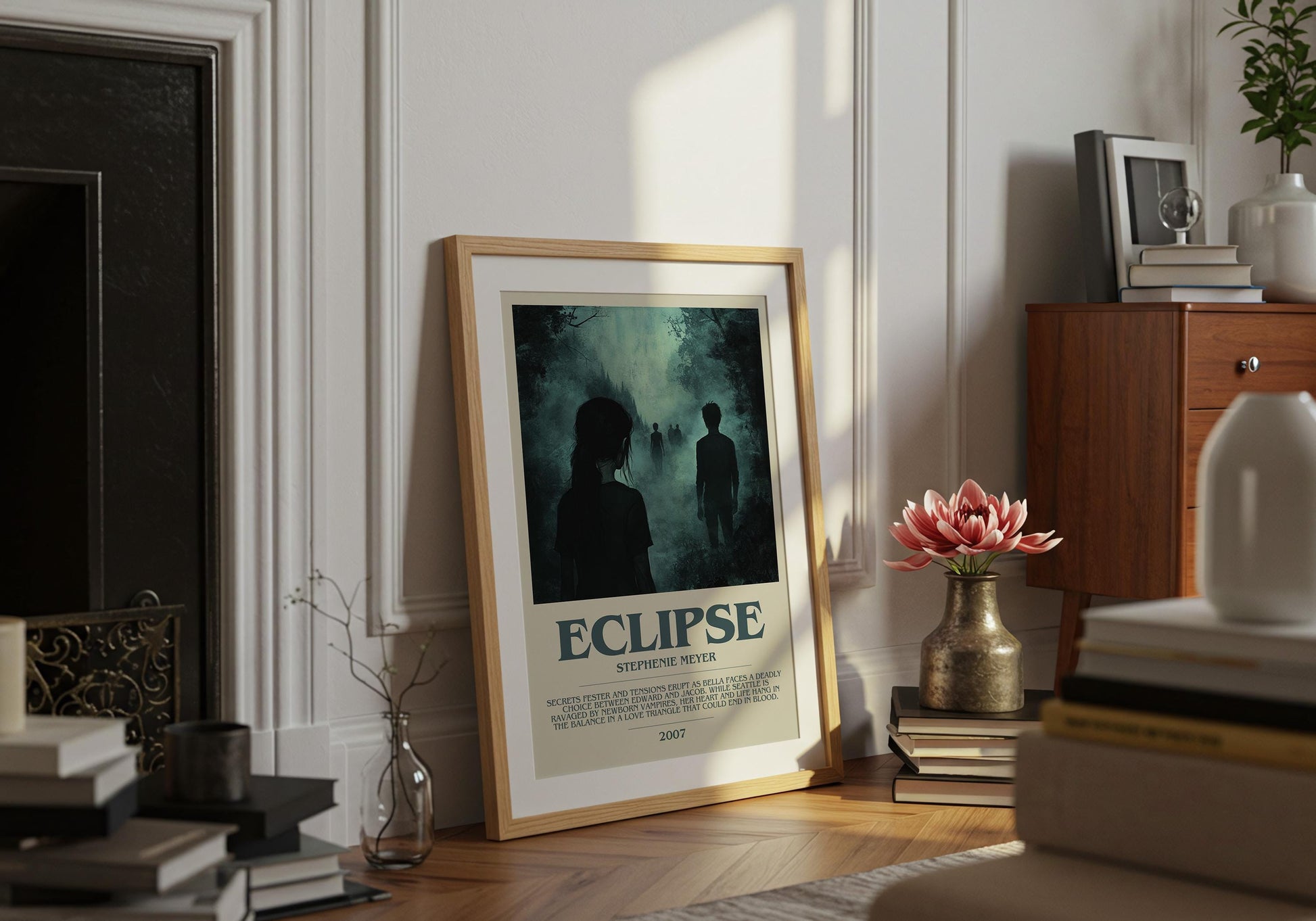 Eclipse by Stephanie Meyer | Descriptive Book Poster | Modern