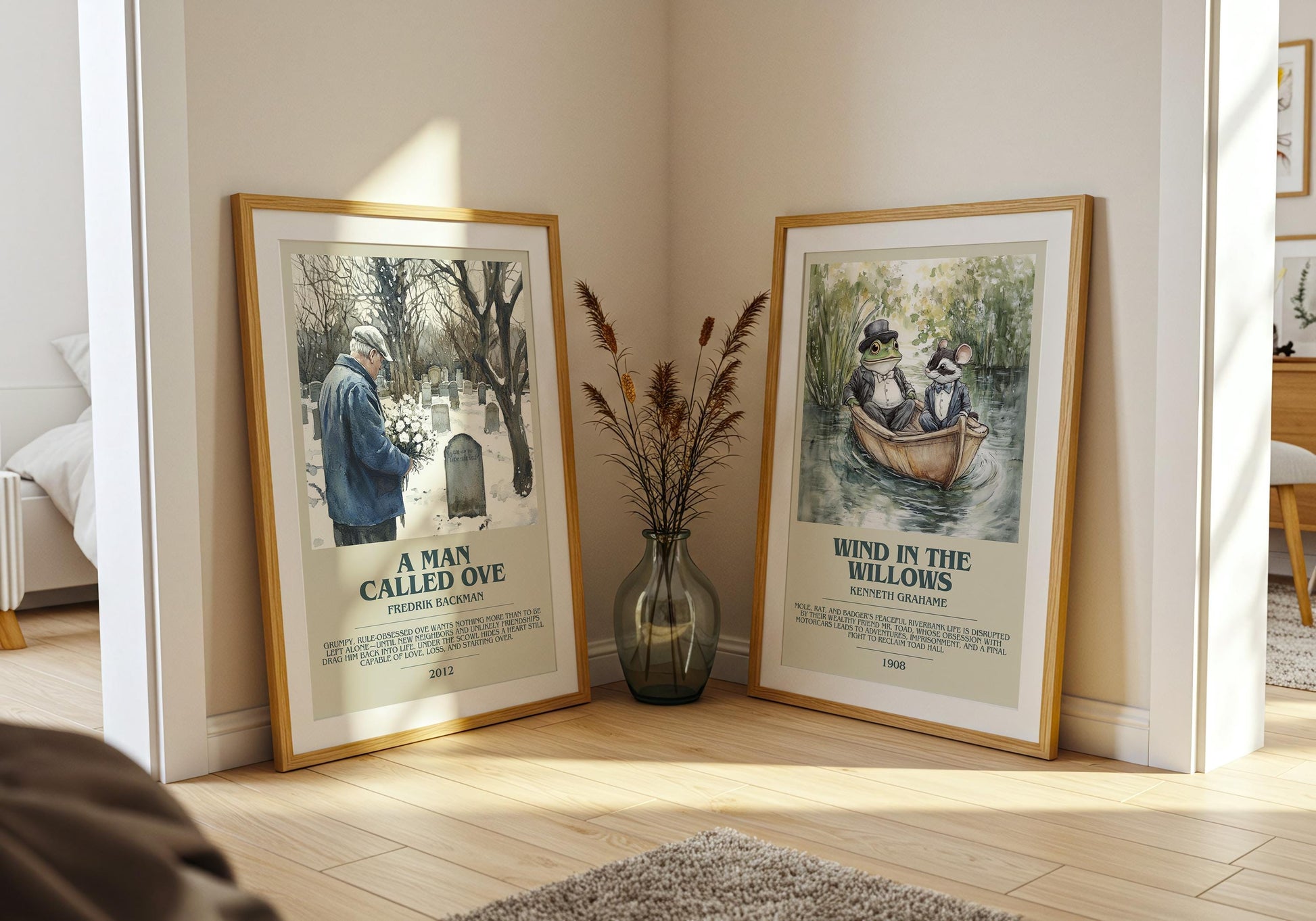 A Man Called Ove by Fredrick Backman | Descriptive Book Poster | Modern