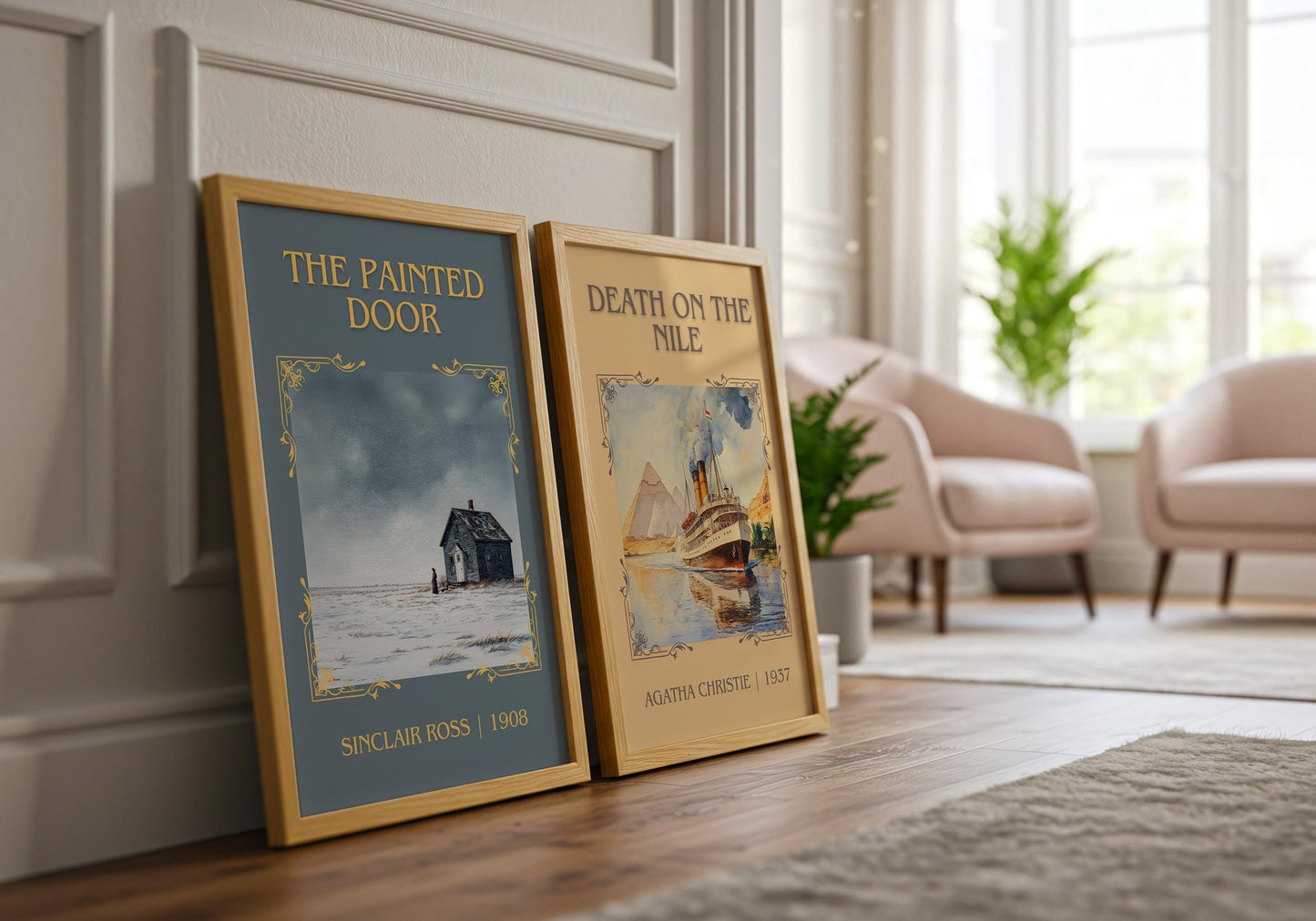 The Painted Door by Sinclair Ross Descriptive Poster Print.Free Delivery Wall Art Author&Blurb Book Artwork Novel Poster