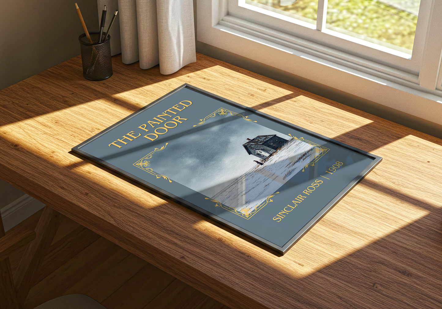 The Painted Door by Sinclair Ross Descriptive Poster Print.Free Delivery Wall Art Author&Blurb Book Artwork Novel Poster