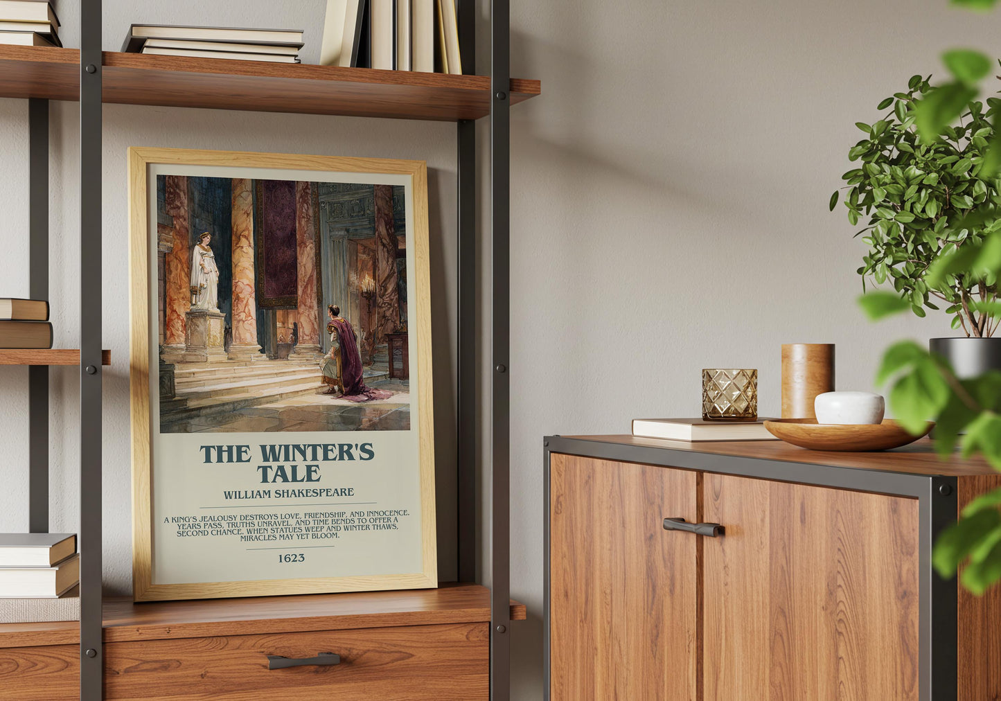 The Winter's Tale by William Shakespeare | Descriptive Book Poster | Modern