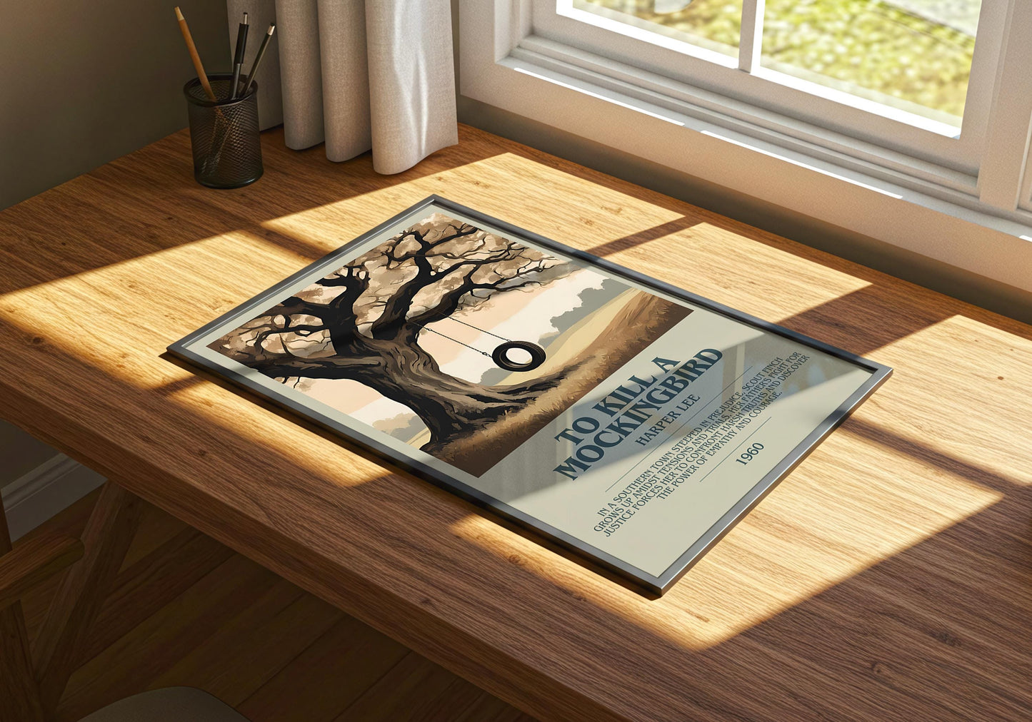 To Kill A Mockingbird by Harper Lee | Descriptive Book Poster | Modern