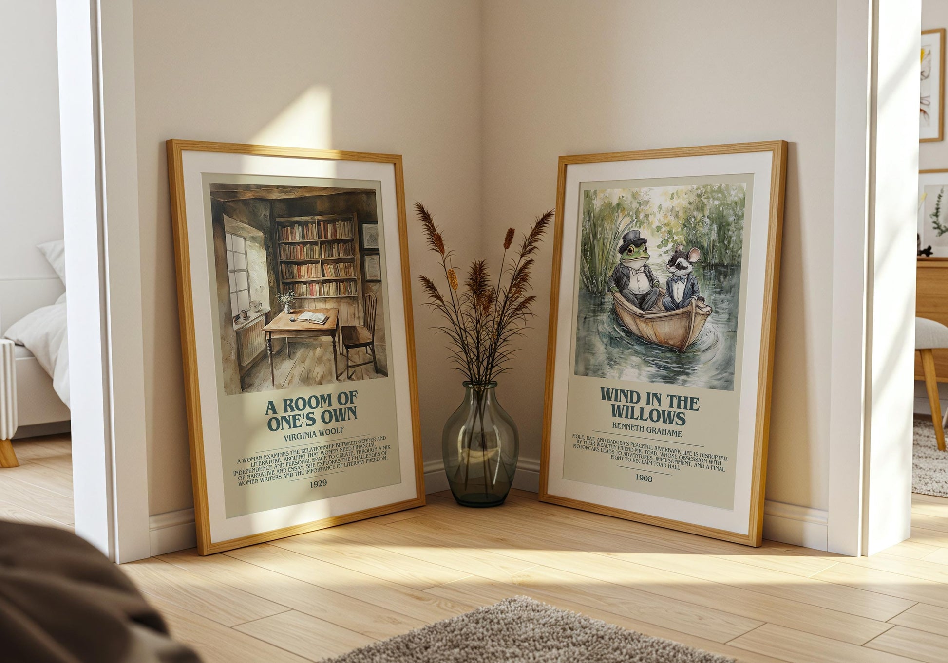 A Room Of Ones Own by Virginia Woolf | Descriptive Book Poster | Modern