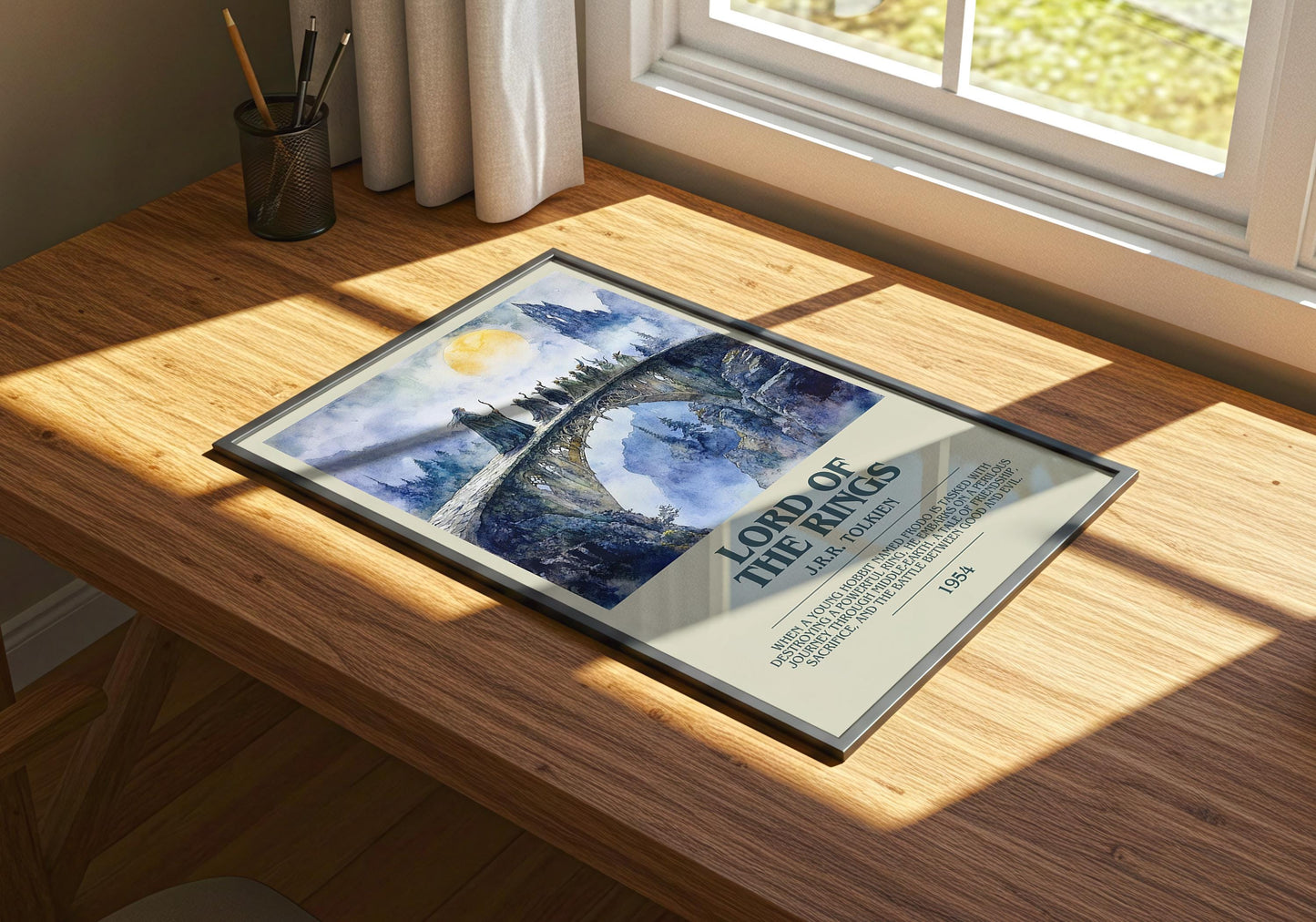 Lord Of The Rings by J.R.R. Tolkien | Descriptive Book Poster | Modern