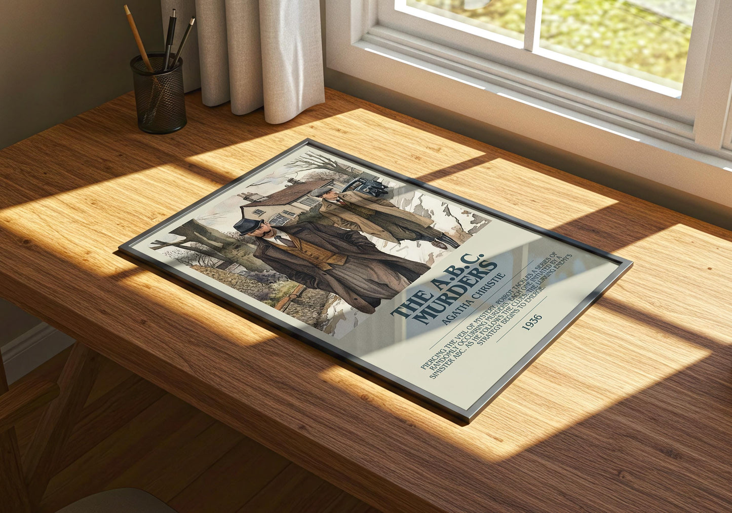 The A.B.C Murders by Agatha Christie | Descriptive Book Poster | Modern