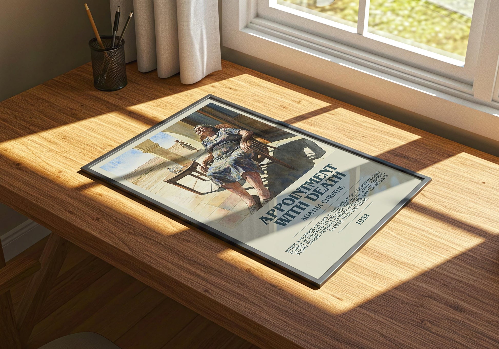 Appointment With Death by Agatha Christie | Descriptive Book Poster | Modern