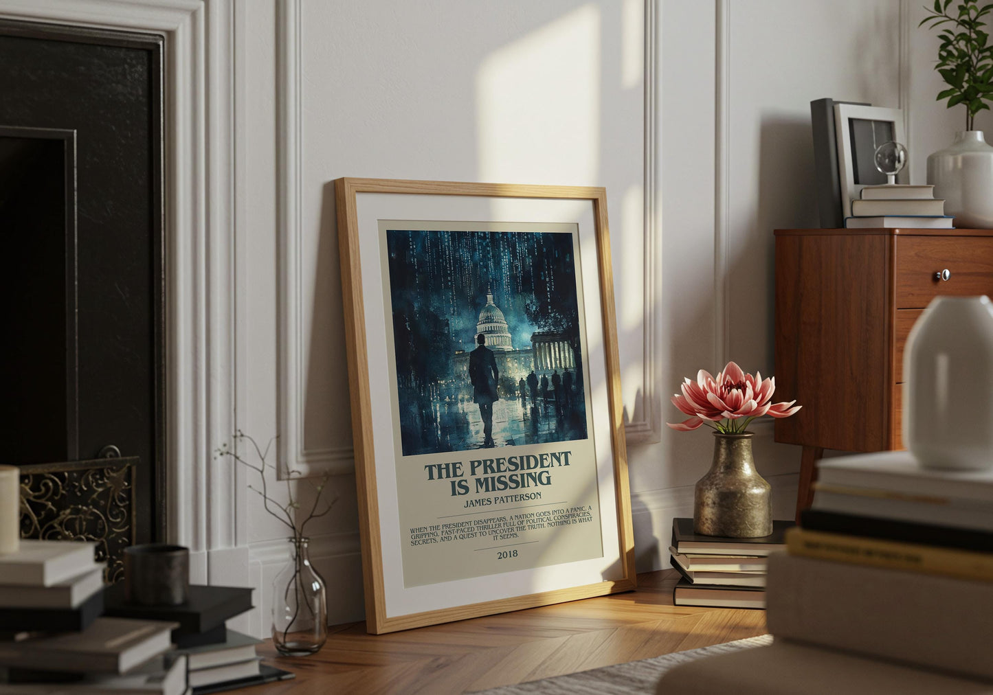 The President Is Missing by James Patterson | Descriptive Book Poster | Modern