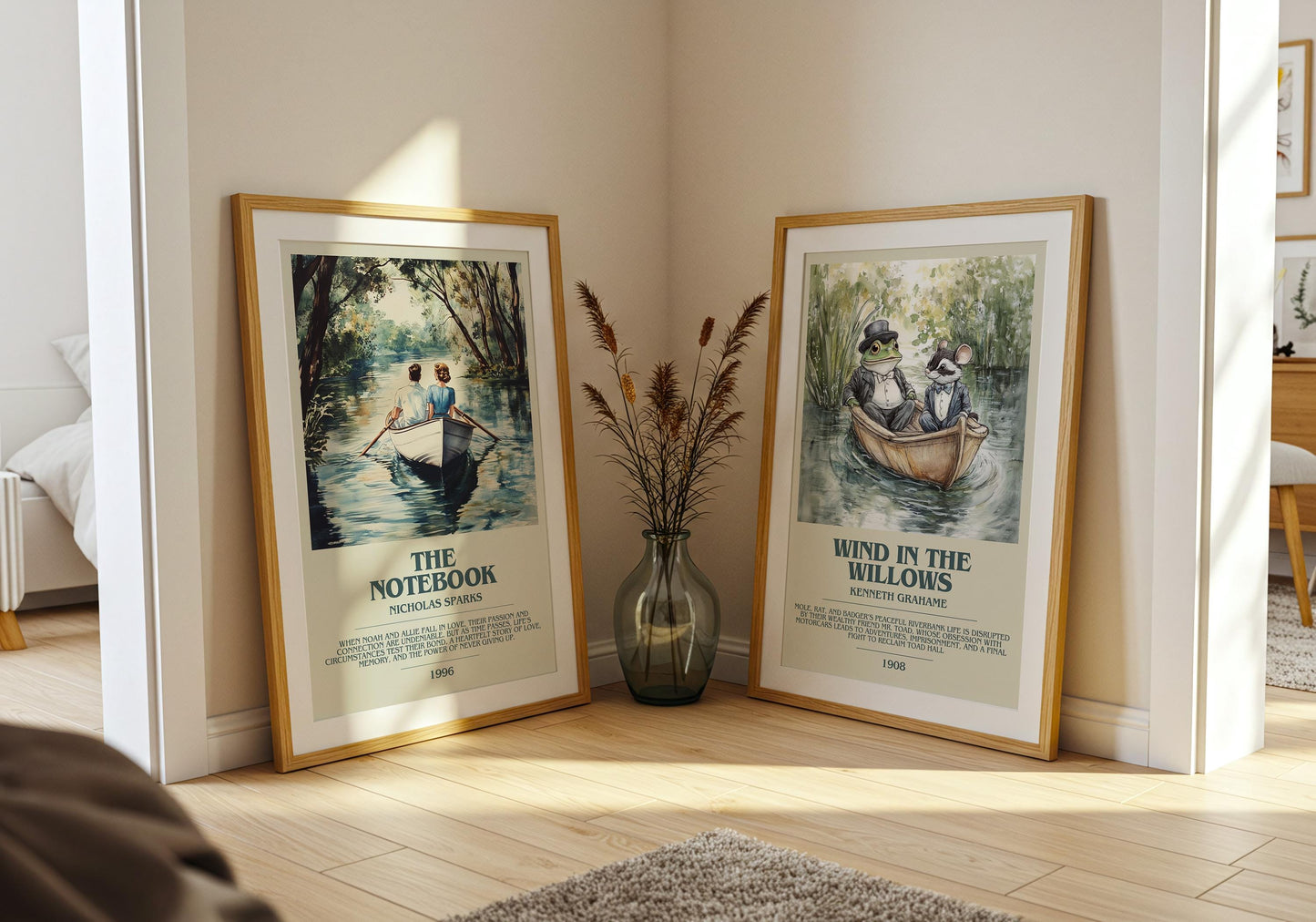 The Notebook by Nicholas Sparks Descriptive Poster Print. Free Delivery Wall Art Author & Blurb Book Artwork Novel Modern Gift
