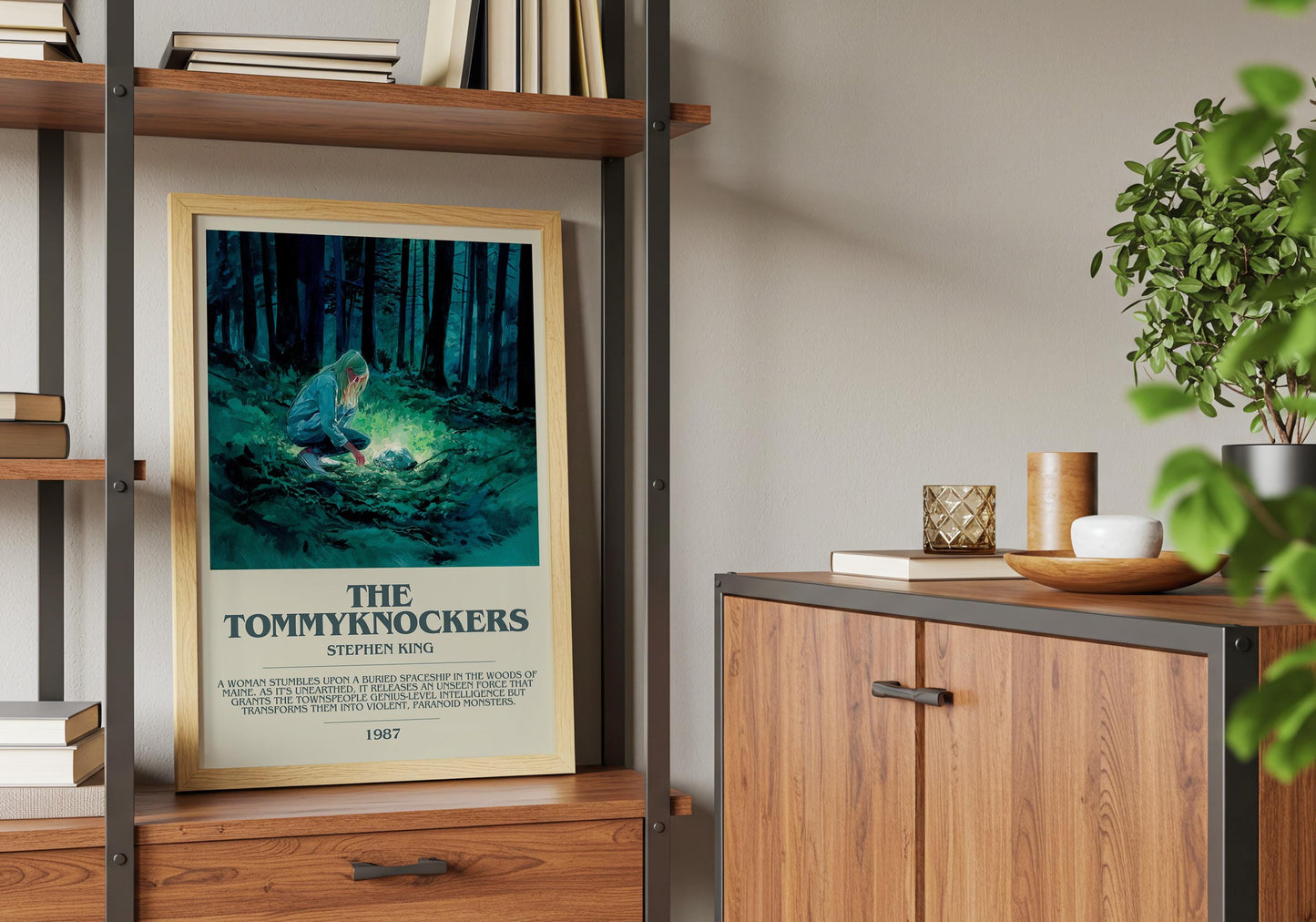 The Tommyknockers by Stephen King | Descriptive Book Poster | Modern