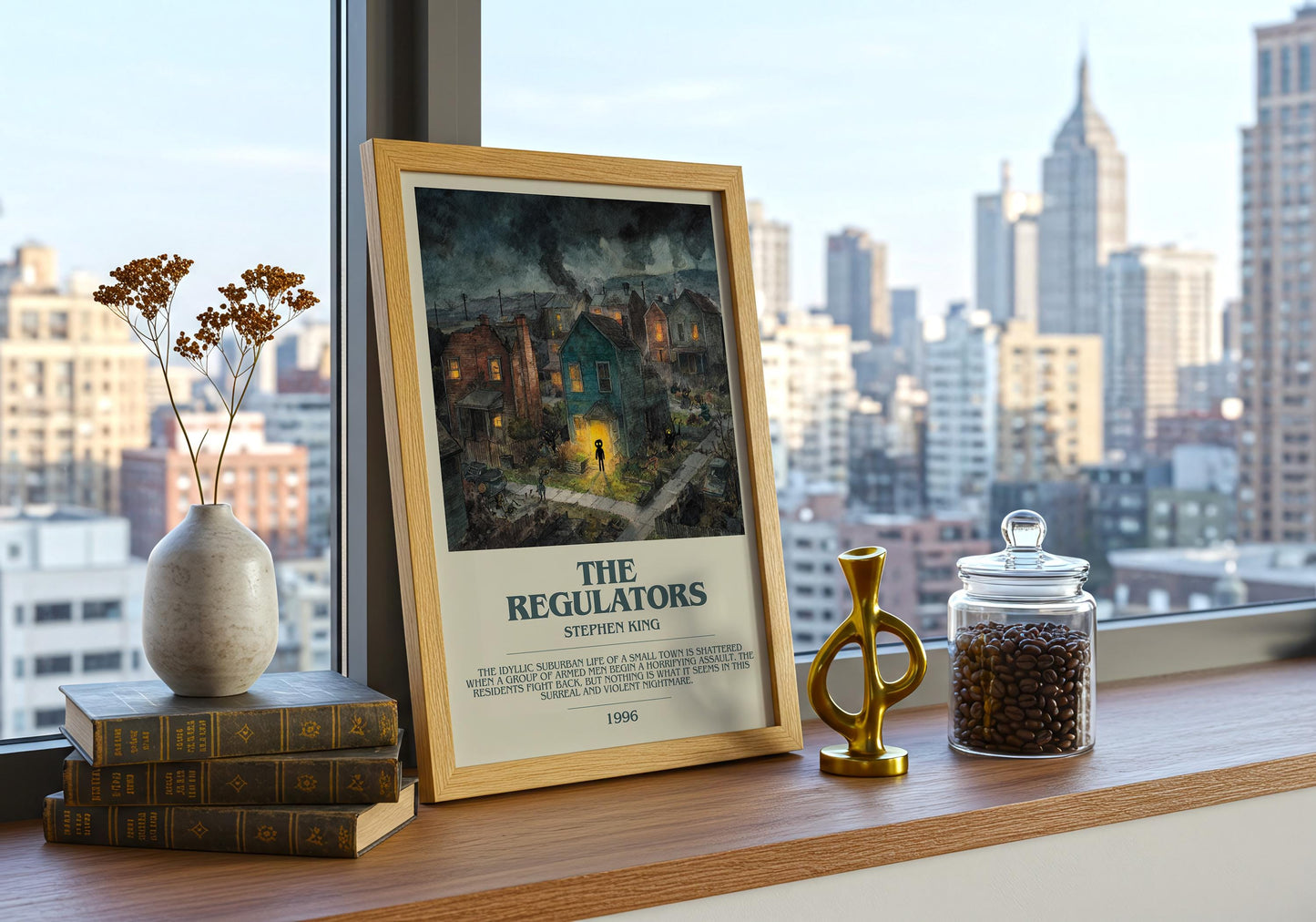 The Regulators by Stephen King | Descriptive Book Poster | Modern