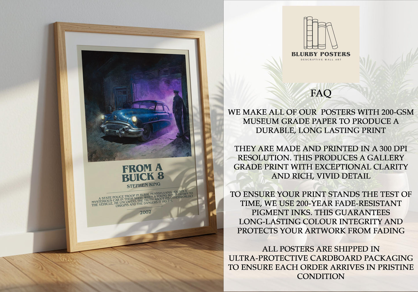 From a Buick 8 by Stephen King | Descriptive Book Poster | Modern