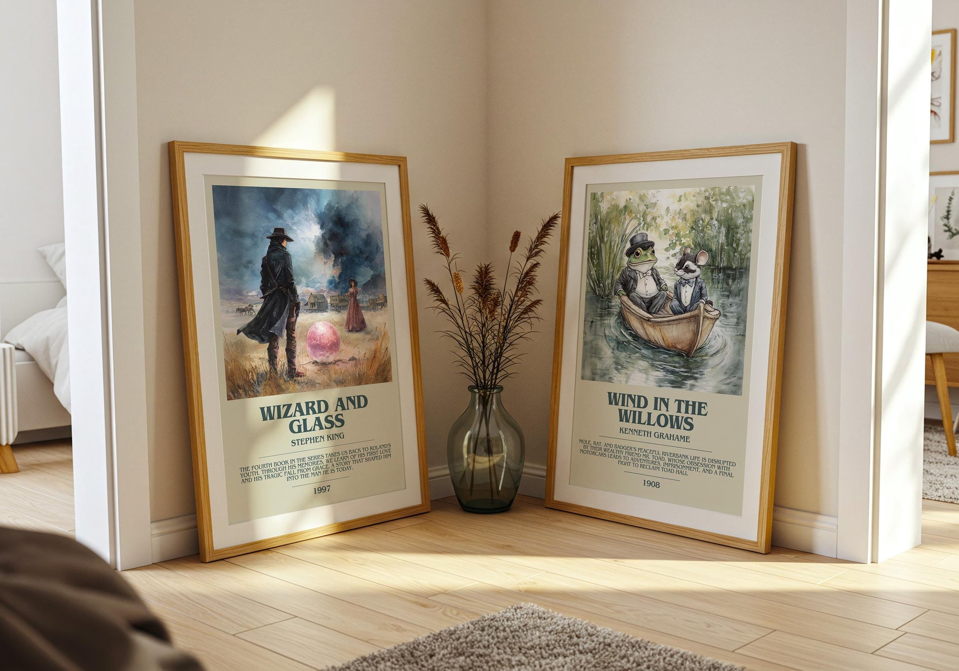 Wizard and Glass by Stephen King | Descriptive Book Poster | Modern