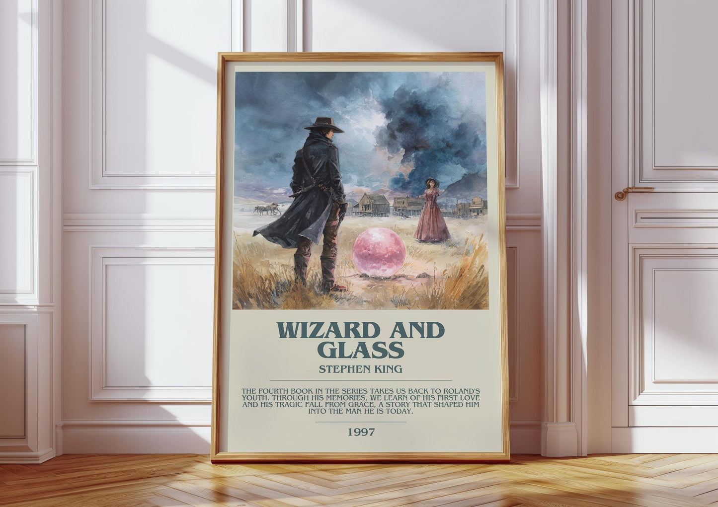 Wizard and Glass by Stephen King | Descriptive Book Poster | Modern
