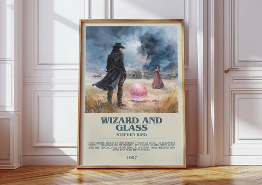 Wizard and Glass by Stephen King | Descriptive Book Poster | Modern