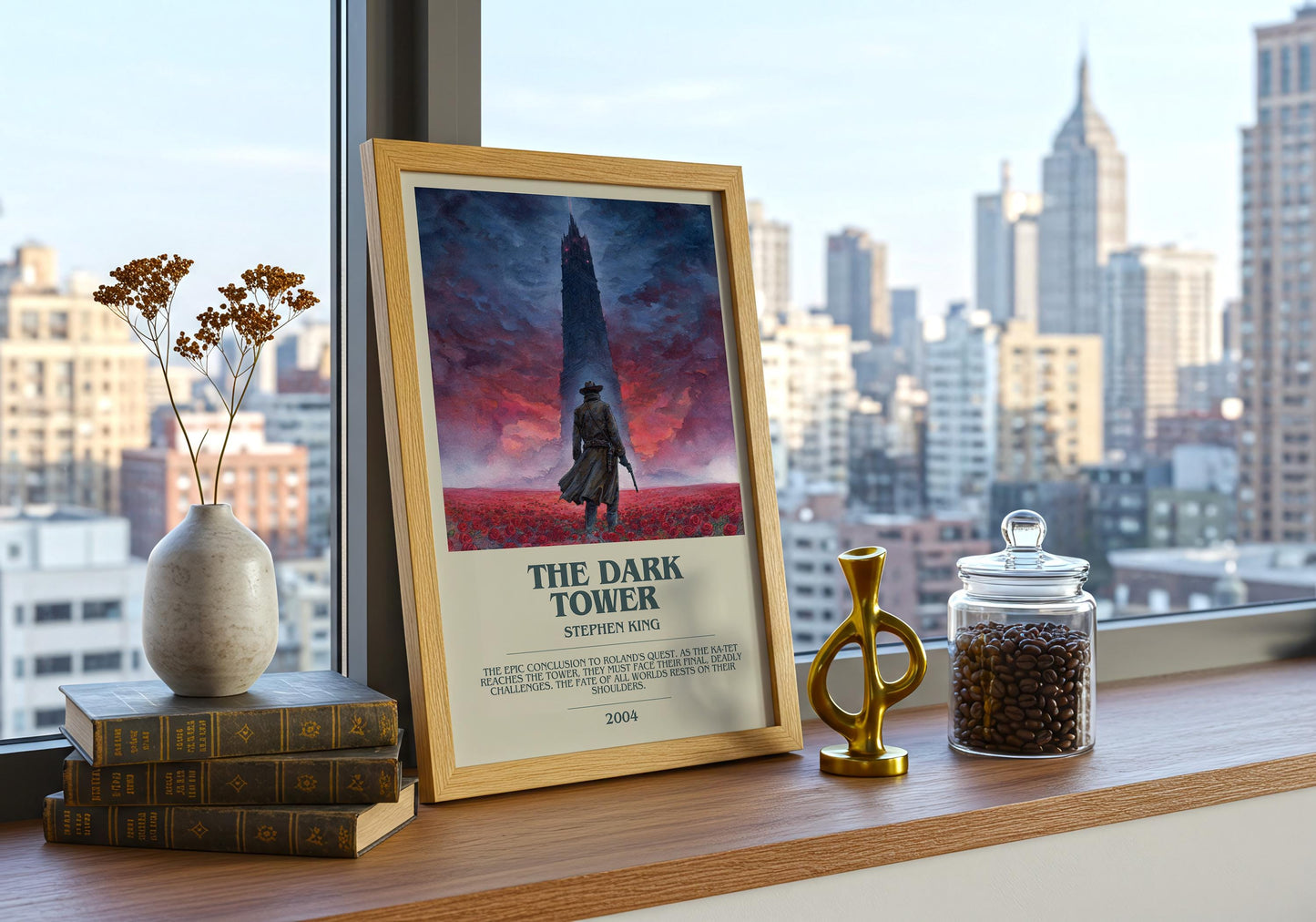 The Dark Tower by Stephen King | Descriptive Book Poster | Modern