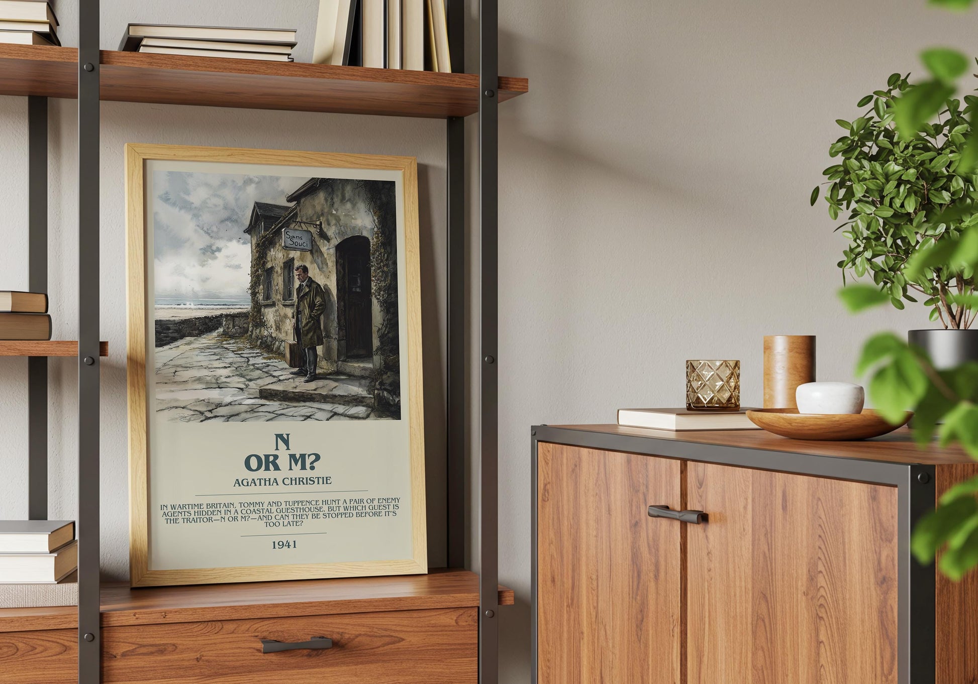 N or M? by Agatha Christie | Descriptive Book Poster | Modern