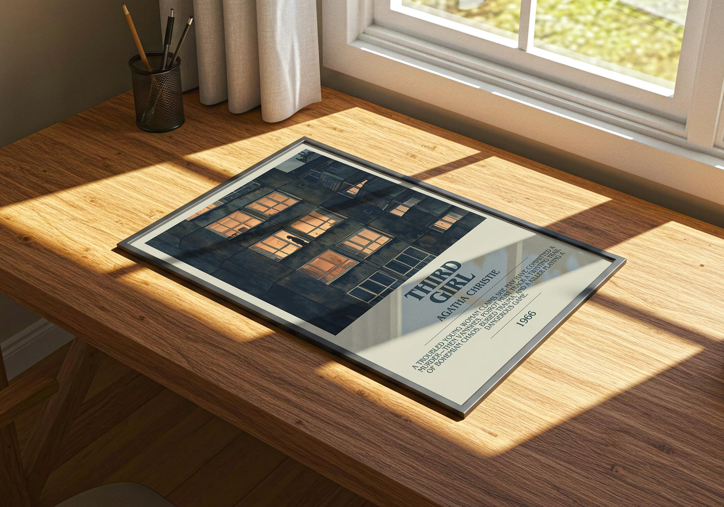 Third Girl by Agatha Christie | Descriptive Book Poster | Modern