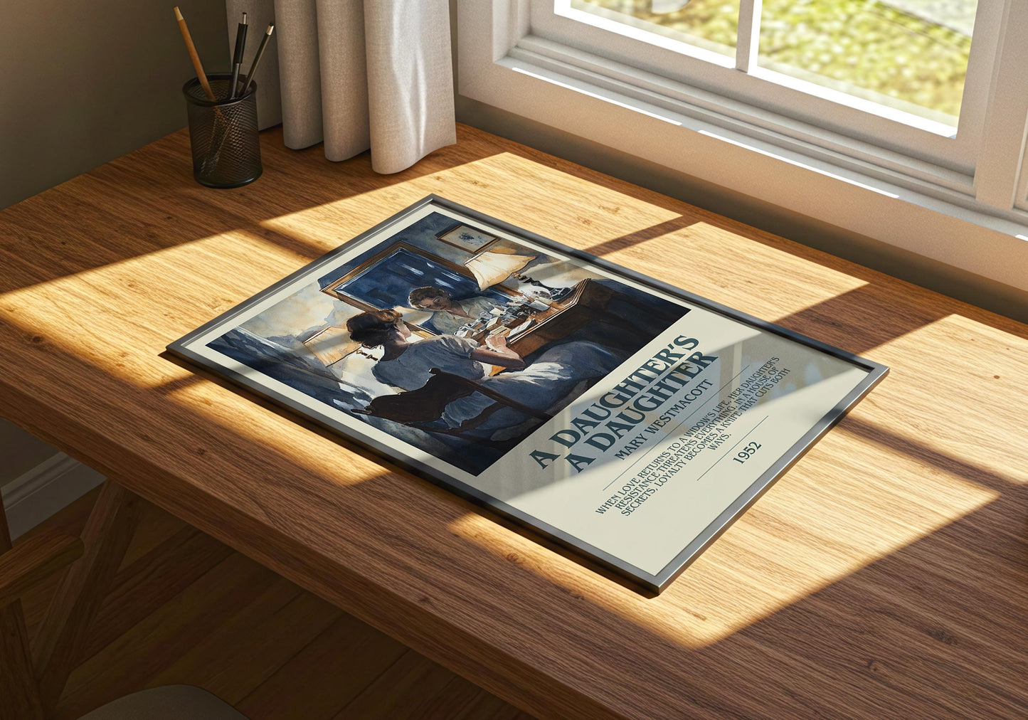 A Daughters A Daughter by Mary Westmacott | Descriptive Book Poster | Modern