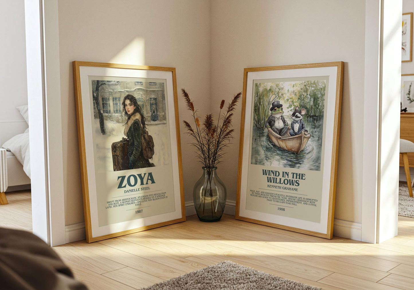 Zoya by Danielle Steel Descriptive Poster Print. Free Delivery Wall Art Author & Blurb Book Artwork Novel