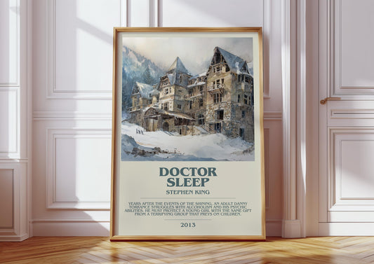 Doctor Sleep by Stephen King | Descriptive Book Poster | Modern